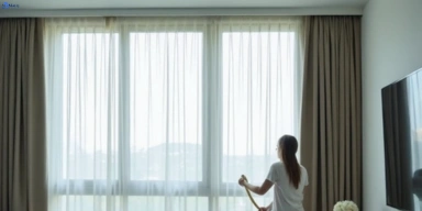 Delicate sheer drape cleaning ransome Matty Curtain Cleaning